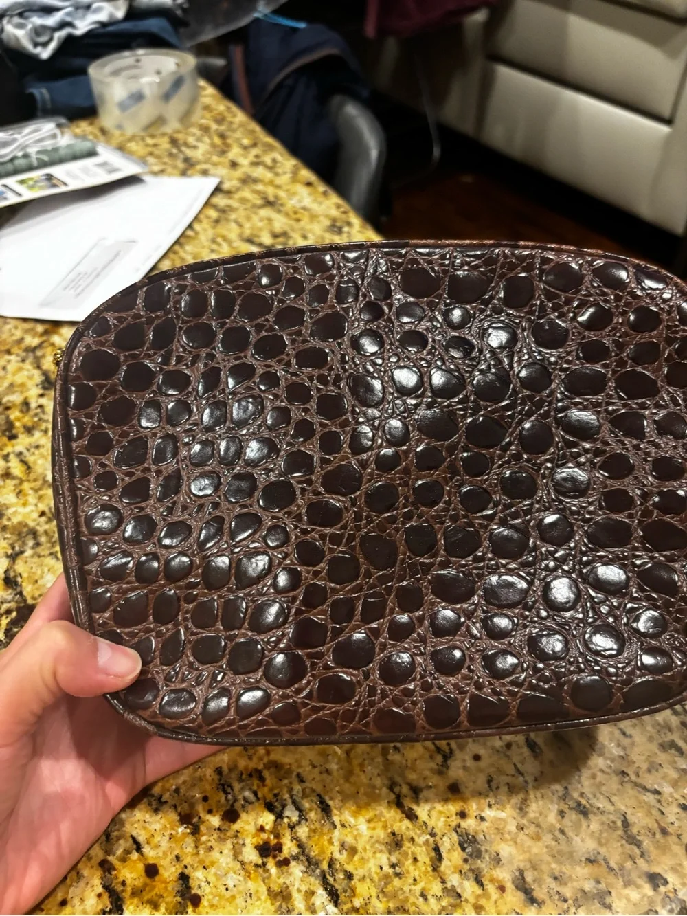 Salvatore Ferragamo crossbody croc leather - Picture 2 of 15